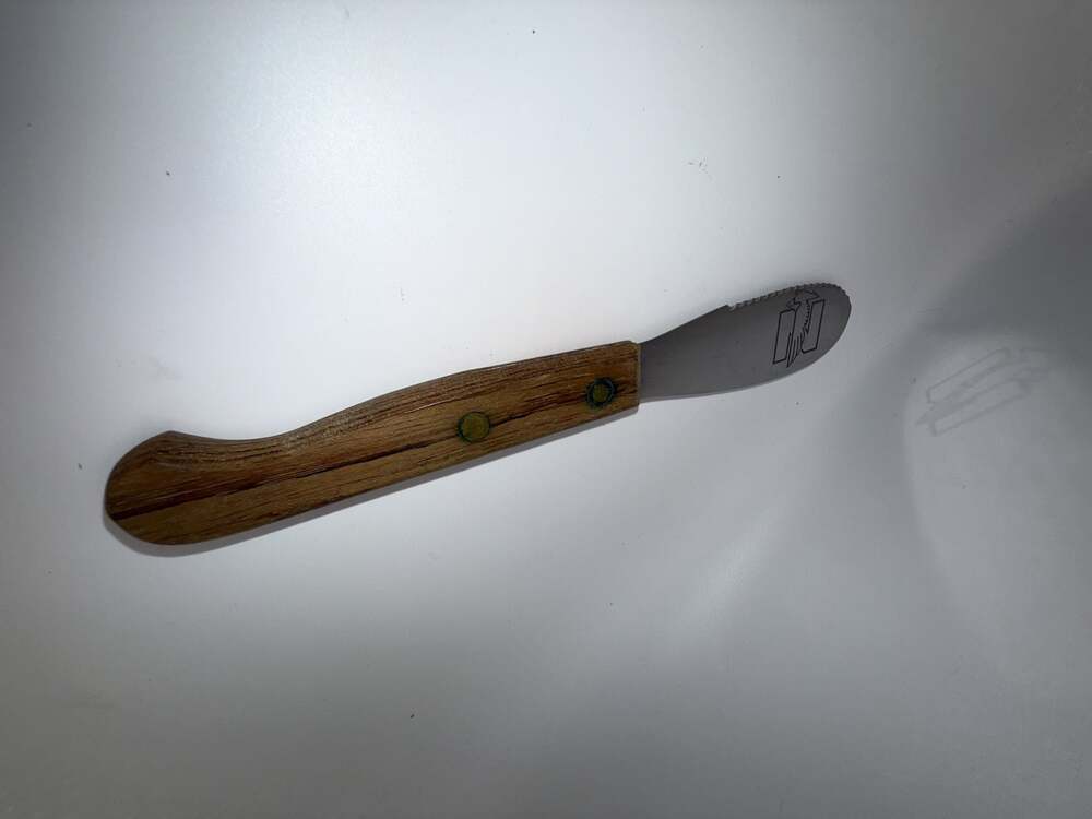 Vintage International Harvester Advertising Serrated Cheese Spreader Knife